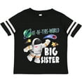 thumbnail image 3 of Inktastic Out of This World Big Sister Astronaut in Space Girls Toddler T-Shirt, 3 of 5