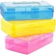 thumbnail image 1 of Large capacity pencil case, colorful versatile durable plastic pencil case, stationery storage box, 1 of 2