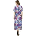 thumbnail image 6 of Bimba Women Long Kaftan Rayon Maxi Dress Smocked Back Caftan Gown Coverup, 6 of 7