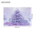 thumbnail image 6 of Ryvnso A Beautiful Christmas Tree Bathroom Shaggy Rugs Toilet U Shape Mat Soft Contour Rug 20"x24", 6 of 9