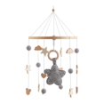 thumbnail image 3 of Móvil para cuna de bebé, campana colgante para cama, juguete colgante, campana para cama de bebé, juguetes Montessori creativos para bebés recién estrellas grises, 3 of 9