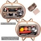 thumbnail image 5 of Qarigey Organizador De Maquillaje Multifuncional Conveniente Y Práctico Neceser De Viaje De Fieltro Bolsas De Inserción De Fieltro Rojo M Type3 NO3, 5 of 6
