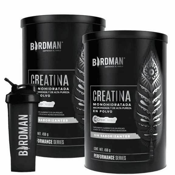 COMBO 2 CREATINAS BIRDMAN 450 GR PERFORMANCE SERIES C/SHAKER