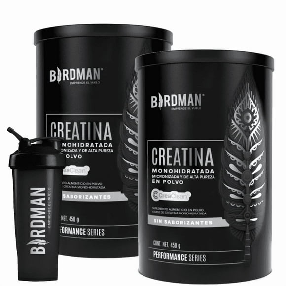COMBO 2 CREATINAS BIRDMAN 450 GR PERFORMANCE SERIES C/SHAKER