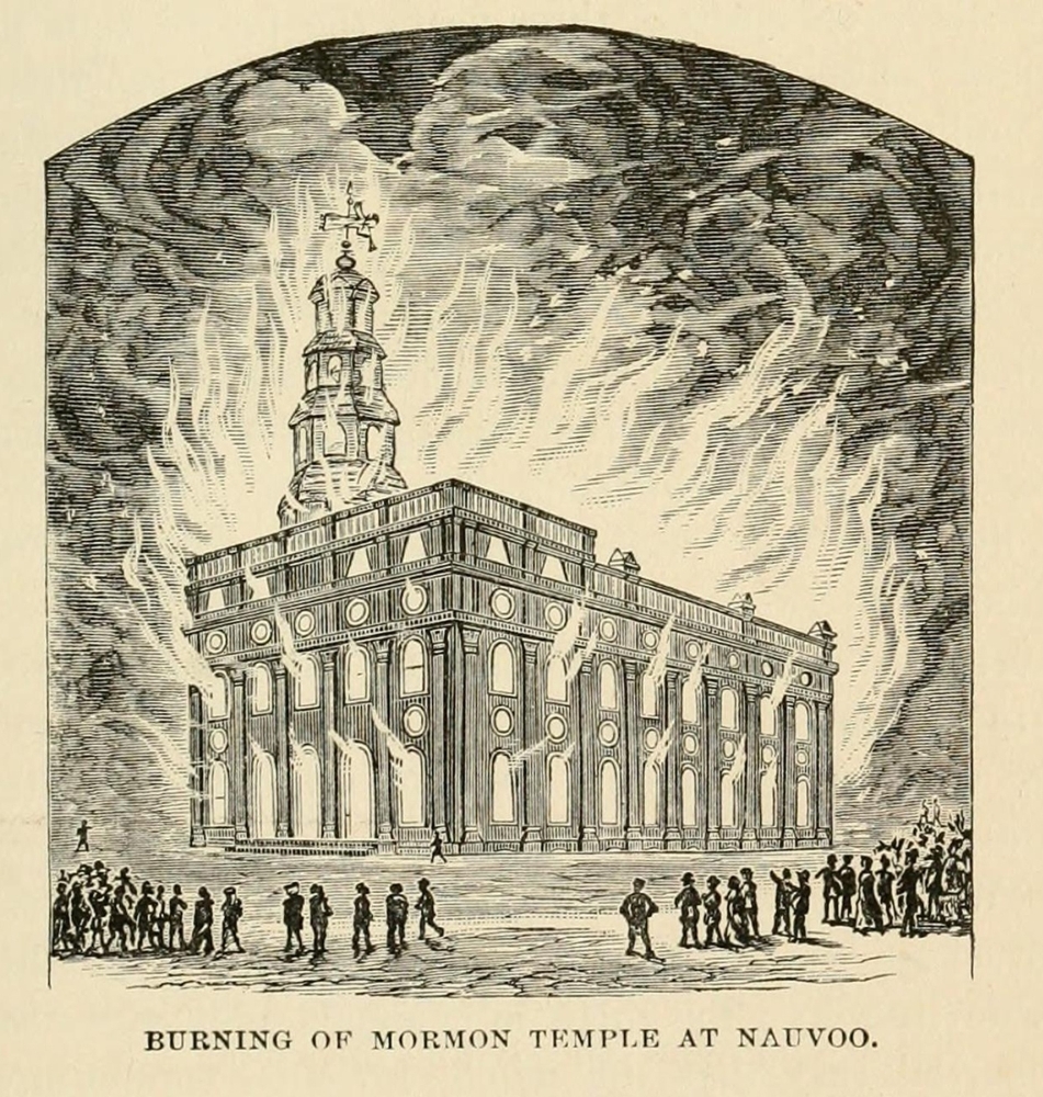 Arsonists Set A Fire That Burned Out The Stone Mormon Temple In Nauvoo
