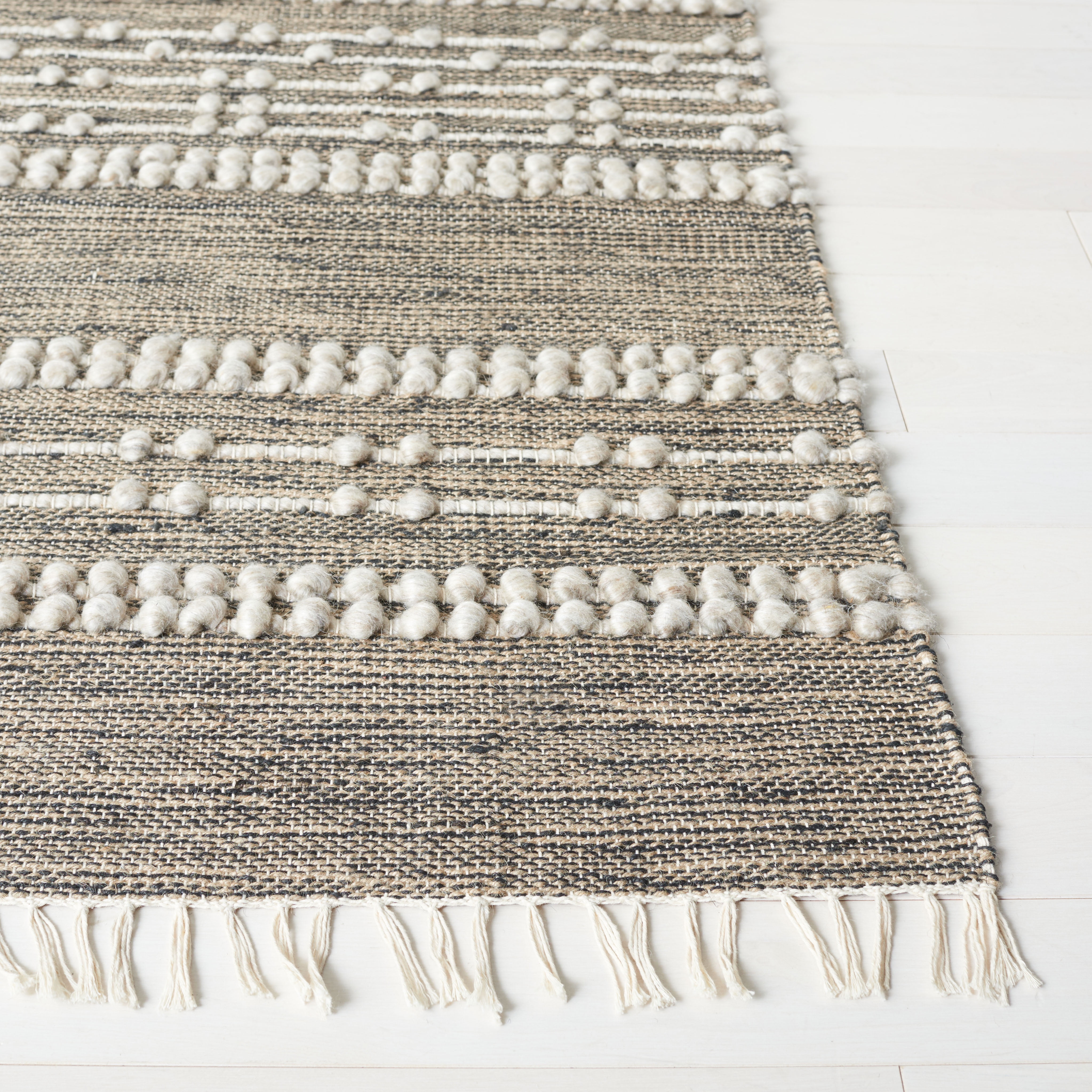 SAFAVIEH Natural Fiber Sylvester Striped Area Rug, Natural/Beige, 5' x 8'