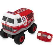 Plush Power RC, Remote Control Fire Truck with Soft Body and 2-Way Steering, for Kids Aged 3 and up