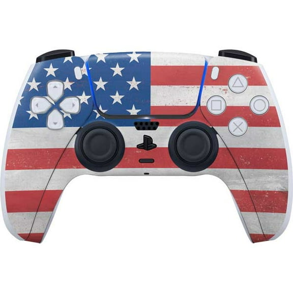 Skinit American Flag Distressed PS5 Controller Skin