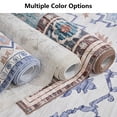 thumbnail image 6 of EDX Collection Decorative Rug - 8' x 10', Pattern Distressed Design, Non-Shedding - Easy Care-Machine Washable, Ideal for Entryway, Living Room, Bedroom-Blue, 6 of 8