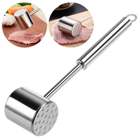 

HOMEMAXS 304 Stainless Steel Meat Tenderizer Hammer Steak Beefsteak Pounder Mallet