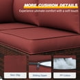 thumbnail image 6 of UDPATIO Outdoor Cushions, Patio Furniture Cushions, 4" Thick Replacement Outdoor Cushions, Patio Sofa Cushions with Water-Resistant Deep Seat Outdoor Couch Cushions(Red), 6 of 9