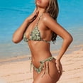 thumbnail image 4 of Yuyamidu Women's Triangle Bikini Set Camo Fishing Style Two Piece Swimwear Triangle Swimwear Spaghetti Strap Cheeky Tie Side Bathing Suit 2026 Woman L, 4 of 8