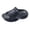 Black, variant on Women's Men's Chunky Air Cushion Ortho Walking Slippers with Back Strap Comfortable Non Slip Cloud Pillow Thick Sole Water Sandals Outfoor for Plantar Fasciitis Black Size 10-10.5