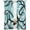 Blue, variant on Semi Sheer Window Curtains 45 Inches Long, Brown Geometric Rod Pocket Silky Chiffon Curtain Treatment Drapes for Kitchen, Living Room, Vintage Black White Striped Abstract Art 52"x45", 2 Panels