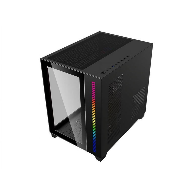 DIYPC Gamer ARGB-Q10-BK ATX Mid Tower Gaming Case w/ Dual DIYPC Gamer ARGB-Q10-BK ATX Mid Tower Gaming Case w/ Dual