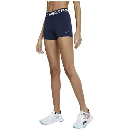 Nike Womens Pro 365 3 Shorts Obsidian/White X-Large