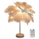 thumbnail image 1 of Table Lamp Feather Led Wire Remote Control Living Room Bedroom Desk Light Decor, 1 of 5