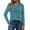 Blue Green, variant on DAKIMOE Womens Tops Long Sleeve Shirts Spring Fall Fashion Clothes Henley Dressy Casual Blouses