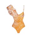 thumbnail image 3 of IDOPIP Women's One Piece Swimsuit with Cover up Skirt Retro Floral Print Swimwear Set, 3 of 4
