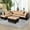 Beige, variant on PonLiving 3 Piece Living Room Sectional Sofa Set w/ Right Facing Chaise, Storage Ottoman, Red