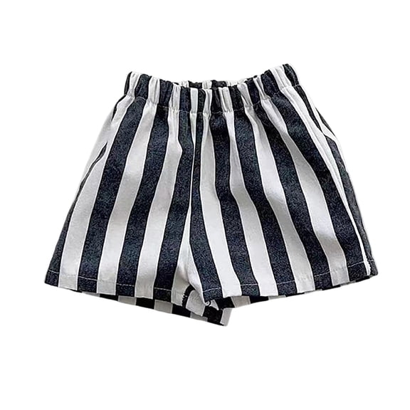 Whouriu Girls Casual Striped Shorts Summer Breathable Soft Lightweight Shorts, Sizes 3M-6Y