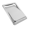 thumbnail image 1 of Tapa Abatible Para Cubo De Basura Empotrada De Acero Inoxidable Para Cocina Baño Y Oficina Fácil Limpieza Diseño Compacto Antióxido, 1 of 4