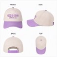 thumbnail image 3 of GOD IS GOOD All The Time Embroidered Trucker Hat - Inspirational Christian Cap for Women, Cute Faith-Based Fashion,1 pcs,Purple, 3 of 5