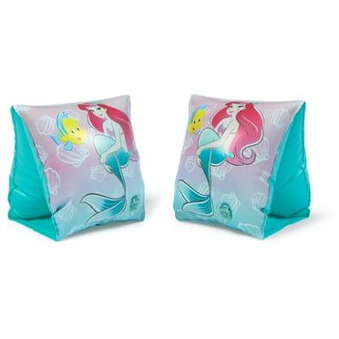 SwimWays Disney Princess Ariel Swimmies (Unisex), Arm Floaties for Kids Age 3-5