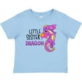 thumbnail image 3 of Inktastic Little Sister Cute Purple Dragon Girls Baby T-Shirt, 3 of 5