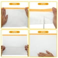 thumbnail image 7 of Unique Bargains Pre-Taped Masking Film 270x2000cm / 65.62ftx106.30" 1 Pcs Plastic Cover White Orange PE Film Paper, 7 of 7