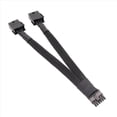 thumbnail image 2 of 3X Tarjeta de Video 12VHPWR PCIe 5.0 de 12 Pines A Doble GPU PCIE Cable de 8 Pines para Tarjeta de Video Pública RTX30 Series 3070 3080 RTX3090, 2 of 5