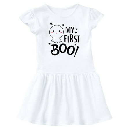 

Inktastic My 1st Boo with Cute Ghost Gift Baby Girl Dress