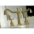 thumbnail image 4 of Kingston Brass KS1977RX Belknap Widespread Bathroom Faucet with Brass Pop-Up, Brushed Brass, 4 of 8
