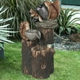 thumbnail image 6 of Cheer.US Water Fountains Outdoor, Squirrel/Duck Pressure Water Outdoor Fountain Statue, Cascading Freestanding Garden Decor Fountain Statue, Animals Airy Garden Figurines, 6 of 7