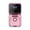 Pink, variant on UNLLLL 2024 New Mini Flip Mobile Phone, 2 SIM Card Small Display Foldable Cell Phone, Unlocked Flip Phone 2G Flip Cell Phone, for Seniors