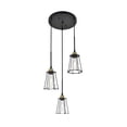 thumbnail image 6 of Modern Home Decorative Bright Ceiling Auspice 3 Light Brass and Black Pendant, 6 of 7