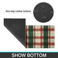 thumbnail image 7 of 2 Piece Christmas Plaid Kitchen Rug Sets Merry Christmas ( Kitchen Runner Anti Fatigue Kitchen Floor Matfor Outdoor Bedroom (47x17+30x17 inches), 7 of 7