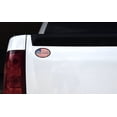 thumbnail image 2 of 4in x 2.5in Oval American Flag North Carolina Sticker, 2 of 3