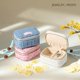 thumbnail image 2 of Portable Jewelry Storage Box Travel Bracelet Case Soft Interior Necklace Case Fabric Texture for Easy Organization, 2 of 4