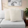 thumbnail image 3 of Mainstays 18" x 18" Solid Chenille White Polyester Decorative Pillow Set (2 Count), 3 of 5