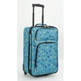 thumbnail image 2 of 21" 2-Wheel Upright Carry-On Luggage, Hawaiian Pineapple Print, 2 of 6