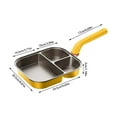 thumbnail image 2 of Titanium Ceramic Nonstick Skillet Large Capacity Induction Pan With Heat Handle, 2 of 3