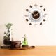 thumbnail image 4 of Reloj de pared con diseño moderno de granos de café, reloj de pared con decoración de cafetería, reloj de pared con taza de café A, 4 of 5