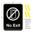 thumbnail image 2 of No Exit Sign 5"x7" (2 pack Black), 2 of 4