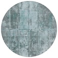 thumbnail image 2 of Addison Rugs Chantille Indoor/Outdoor Transitional Stripes Teal Washable Round Rug, 8' x 8', 2 of 6