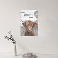 thumbnail image 3 of HFDF Farmhouse Highland Cow Wall Decor Cute Cattle Windmill Pictures Art Home Sweet Canvas Print Painting Modern Artwork Decorations For Bathroom Bedroom Kitchen Office 20x24inch Framed, 3 of 6