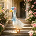 thumbnail image 4 of Ouuluon Porch Goose Twin Tail Wigs Funny Pet Joke Accessory, Comical Decor Wig for Outdoor Yard Garden Statue Display, 4 of 7