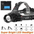 thumbnail image 1 of LEEYNEER Lampe Frontale à DEL Super Lumineuse Lampe Frontale Phare Lampe de Poche 3 Modes Phares Zoomables pour Course Randonnée Camping Pêche Chasse (Noir), 1 of 10