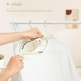 thumbnail image 4 of Plastic Hangers 50 Pack with Non-Slip Design,0.2 Inches Thick, 360°Swivel Hook Space Saving Organizer for Bedroom Closet,Shirts,Pants(Beige- S Shaped), 4 of 6