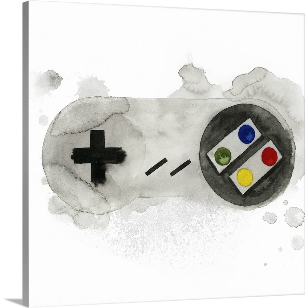 Gamer II Canvas Wall Art, Home Decor 16x16